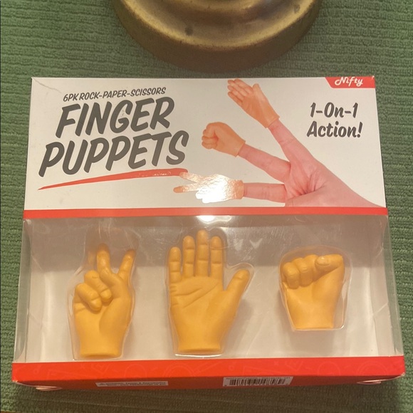 Finger Puppets - Rock Paper Scissors Set - Picture 1 of 2